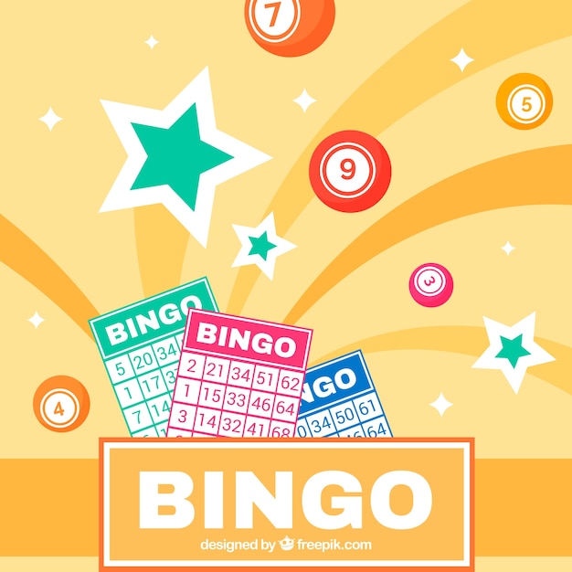 Vector abstract background of bingo ballots