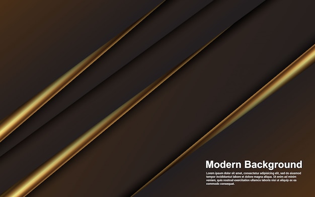 Вектор Абстрактный фон черный и коричневый цвет современный дизайн