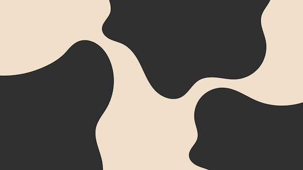 黒とベージュの斑点の抽象的な背景 無縫のパターン