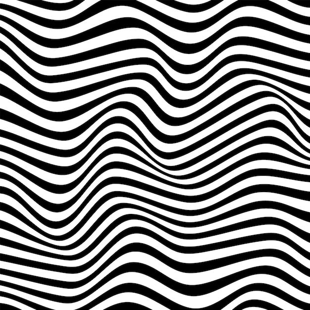 Abstract background in black and white with wavy lines pattern