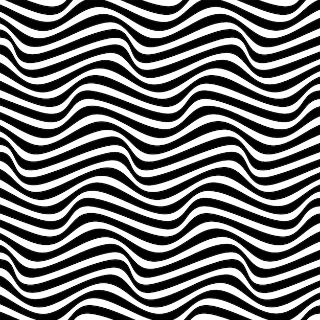 Abstract background in black and white with wavy lines pattern