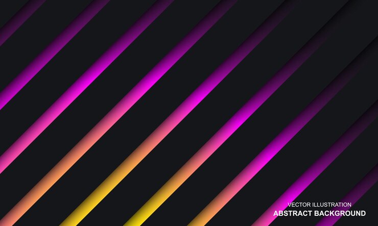 Vector abstract background black with colorful