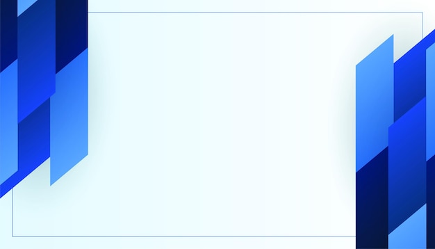 벡터 추상적인 배경 파란색과 흰색 그라데이션 프레 젠 테이 션 디자인 배너 브로셔 및 명함에 대 한 현대 파란색 추상 기하학적 사각형 상자 라인 배경