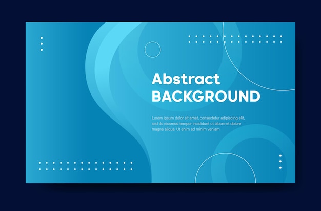 Abstract background blue banner vector illustration