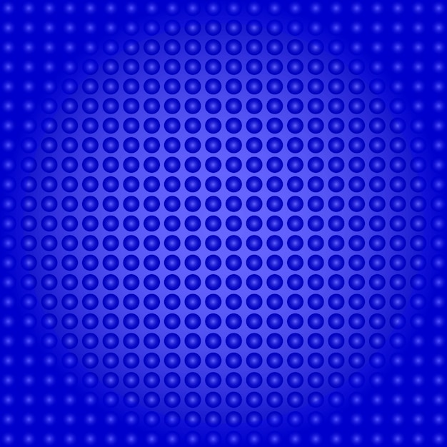 Vector abstract background of blue bubbles geometric pattern with gradient