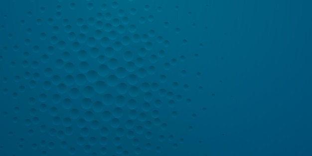 Abstract background in blue colors with many concave small circles