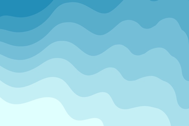 Vector abstract background blue flowing wave