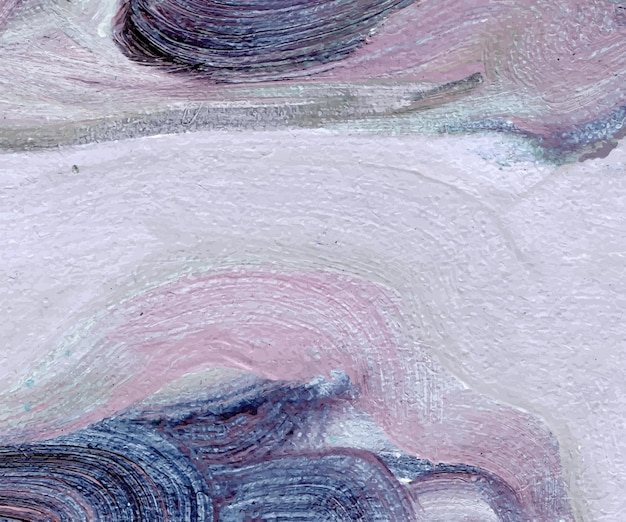 抽象的な背景キャンバスに青紫紫の油絵の具。ベクトルテクスチャ。手描きの油絵。抽象芸術ベクトルの背景。アートワークの断片。現代美術。キャンバステクスチャ。