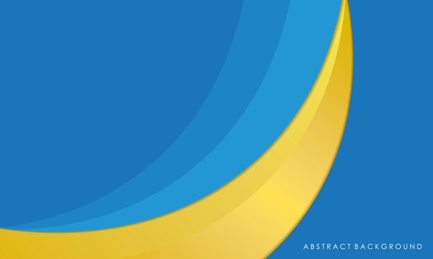 Abstract background blue and yellow color modern design