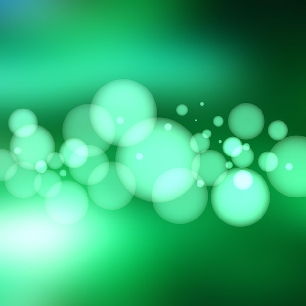 Vector abstract background. blurred circles in green tones. eps 10