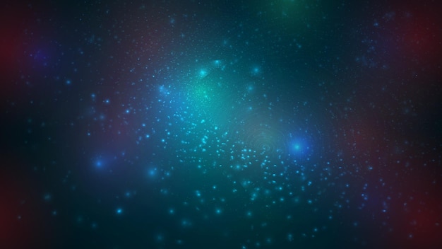 Vector abstract background of bright glowing particles and paths. vector illustration