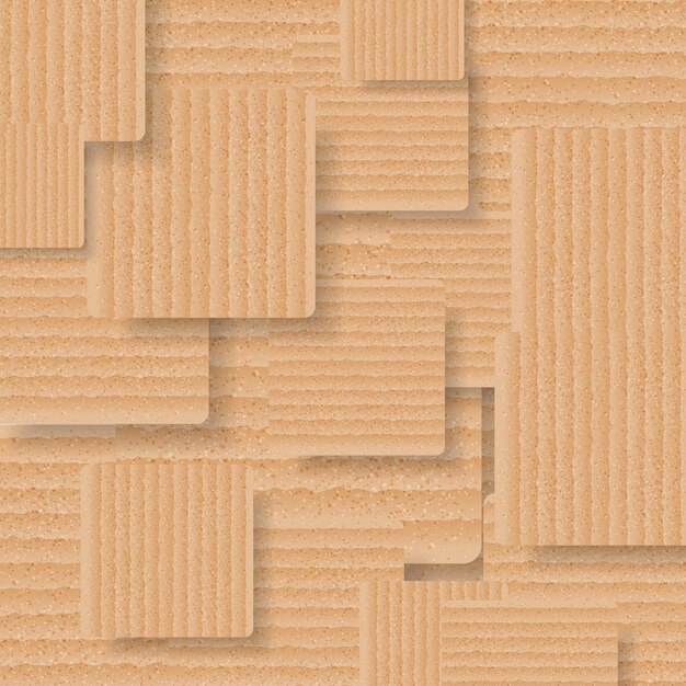 Vector abstract background of cardboard squares. vector art design