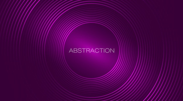 Abstract background of circular lines vector illustration sketch