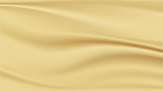 Vector abstract background clean luxury cloth or wavy folds of gold fabric texture background.