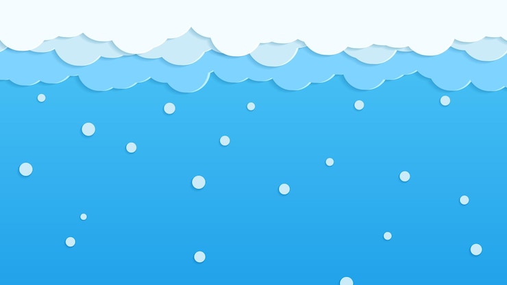 abstract background cloud paper cut style vector illustration