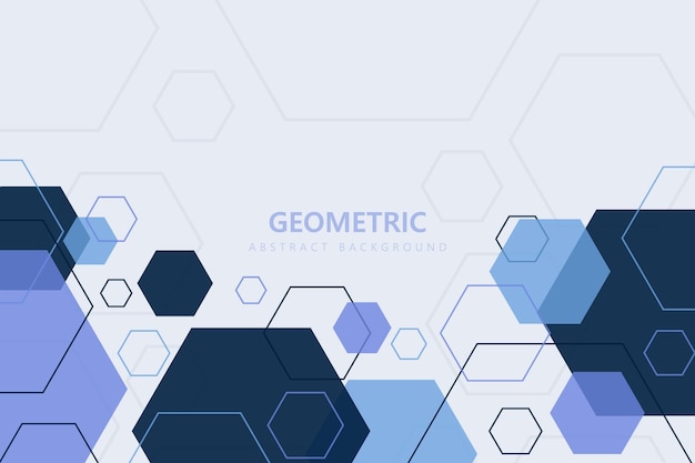 abstract background of colorful geometric lines and hexagon shapes