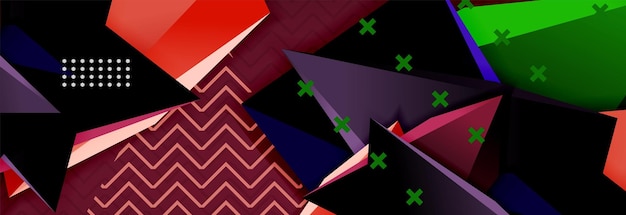 abstract background colorful minimal abstract triangle composition
