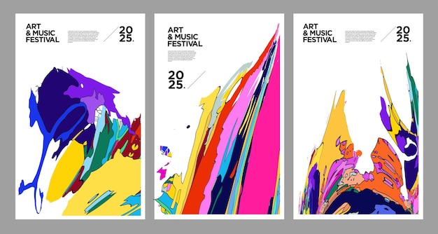 Abstract background colorful psychedelic fluid shape Art and Music New Year Festival