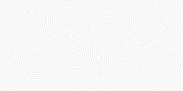 Abstract background of concentric circles in gray colors