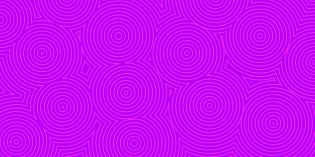 Vector abstract background of concentric circles in purple colors