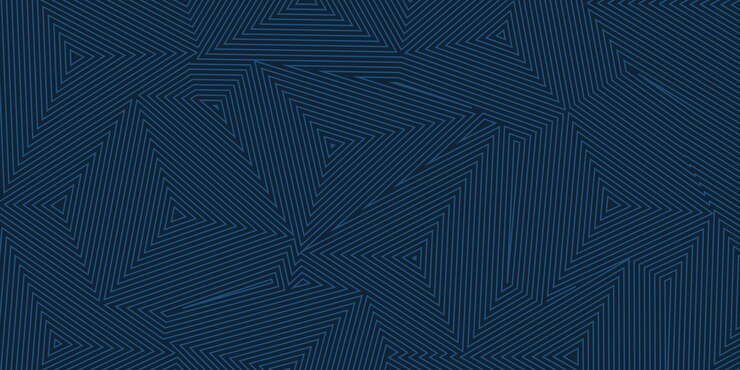 Vector abstract background of concentric triangles in blue colors