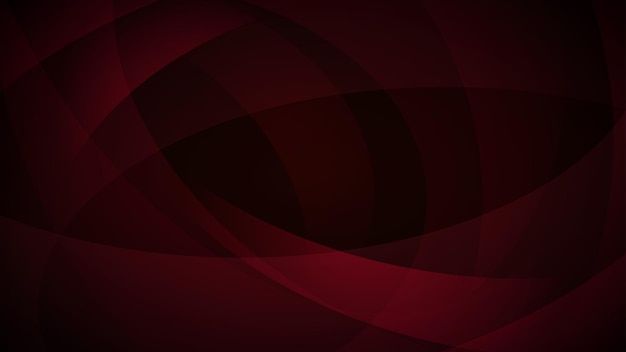 Vector abstract background of curved lines in dark red colors