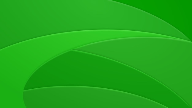 Abstract background of curved lines in green colors