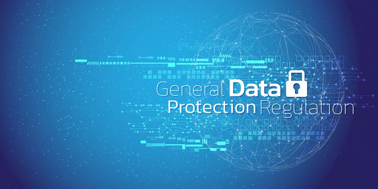 Vector abstract background of cyber security and information or network protection.