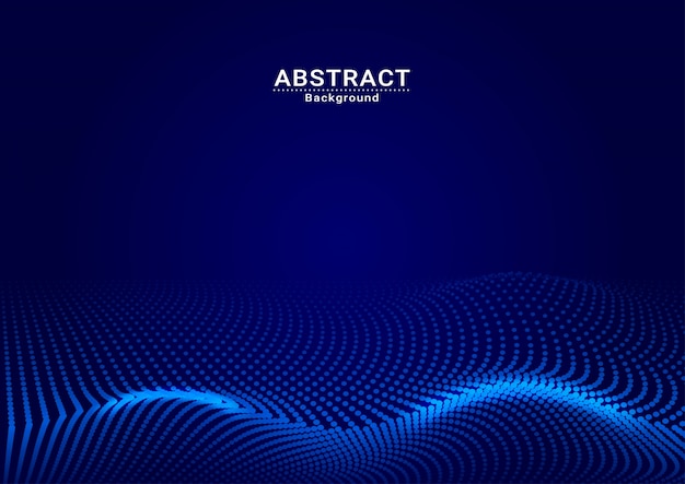 Abstract background dark blue dot full vector