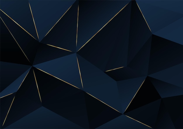 Abstract background. Dark blue layer geometric illustration. Design template for brochures, banner, poster. Vector illustration.