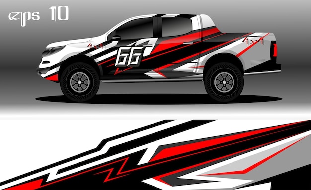 abstract background design for car wrap of 4x4 truck, rally, van, suv and other cars