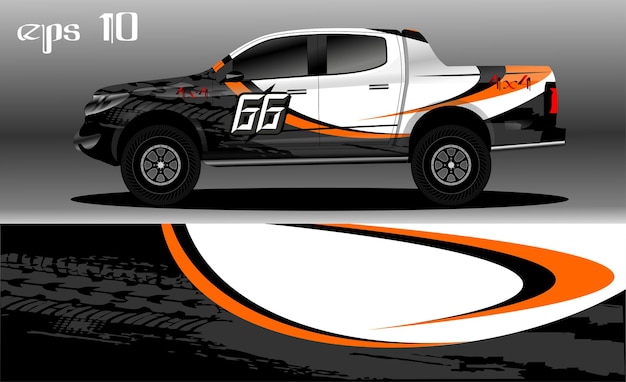 abstract background design for car wrap of 4x4 truck, rally, van, suv and other cars