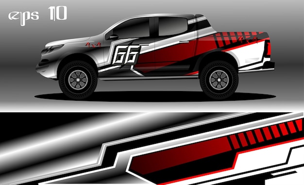 abstract background design for car wrap of 4x4 truck, rally, van, suv and other cars