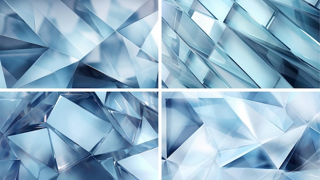 Vector abstract background design crystal texture modern geometric blue pattern art wallpaper shape