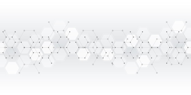 あなたの製図のための六角形のパターンと幾何学的形状を持つ抽象的な背景とデザイン要素