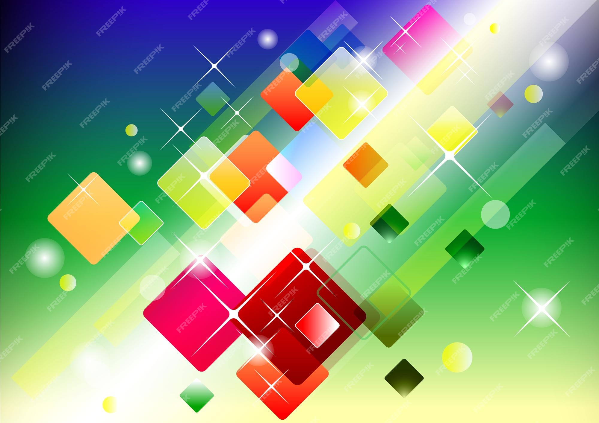 Premium Vector | Abstract background design made up of many multi-colored  squares.