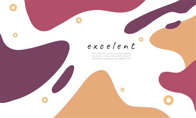 Abstract background design vector with hand drawn style