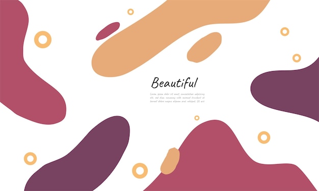 abstract background design vector with hand drawn style