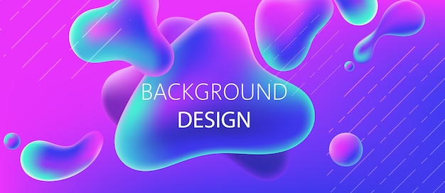 Abstract background design of water blobs