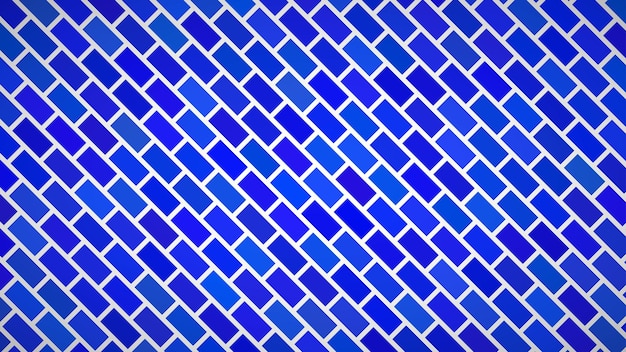 Abstract background of diagonally arranged rectangles in blue colors