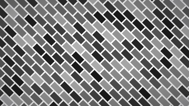 Vector abstract background of diagonally arranged rectangles in gray colors