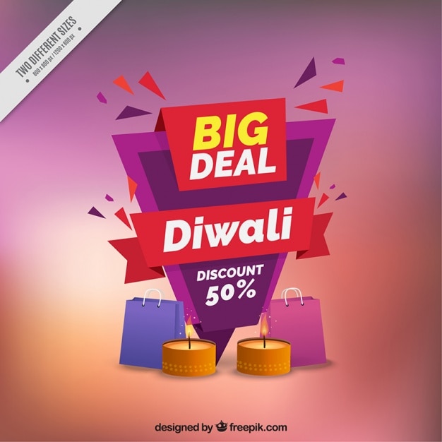 Abstract background of diwali sale