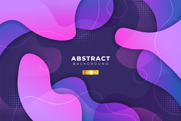 Abstract Background Dynamic Abstract Fluid Shape Gradient Purple and Pink