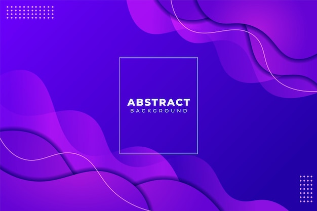 Abstract Background Dynamic Shape Liquid Gradient Blue and Purple with Wavy Line