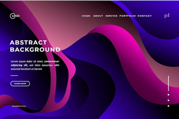 Абстрактный фон Dynamic Wave Colorful используется для креативности и яркости пользовательского интерфейса веб-сайта UX