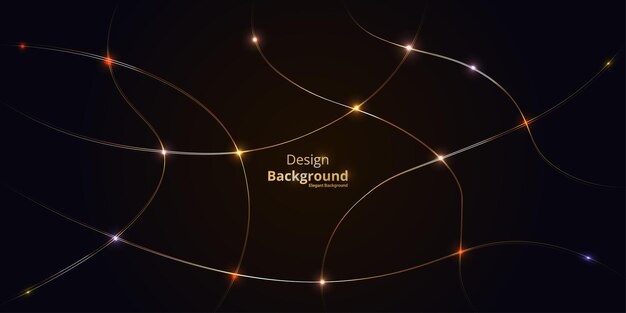 Abstract Background elegant gold line