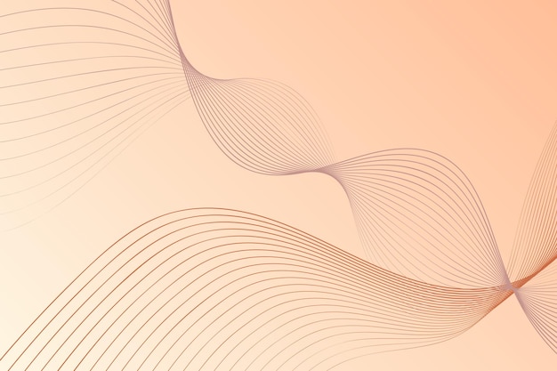 Vector abstract background filled with intricate lines and gracefully curving shapes