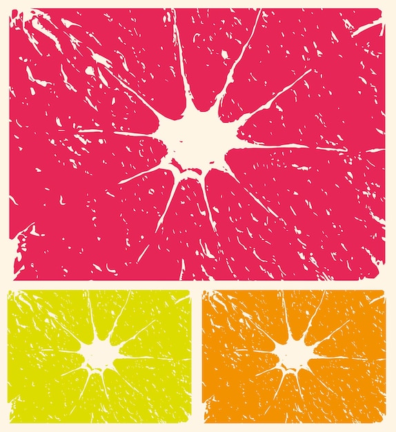 Abstract background fruit multi color. Oranges, lemons and limes - stock illustration