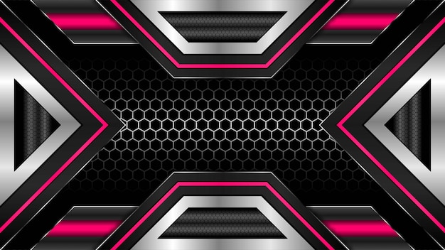 Abstract background futuristic technology metallic pink color