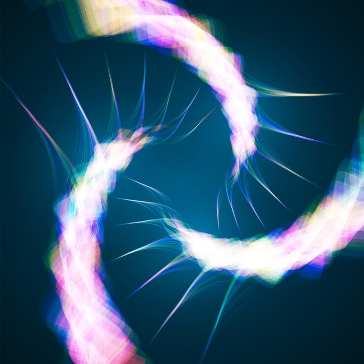 Vector abstract background futuristic wavy illustration